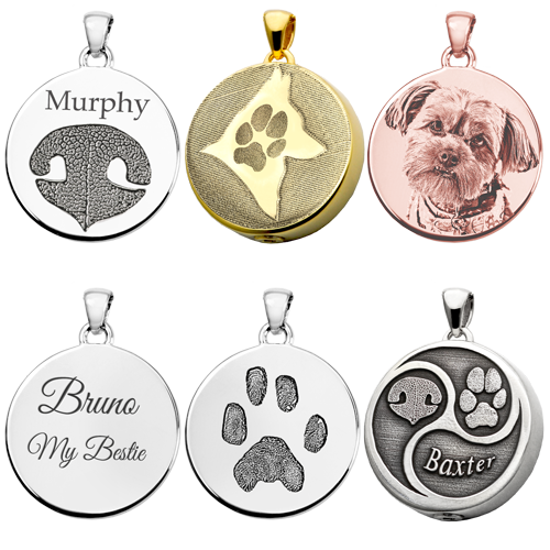 Pet Personalized Round Jewelry